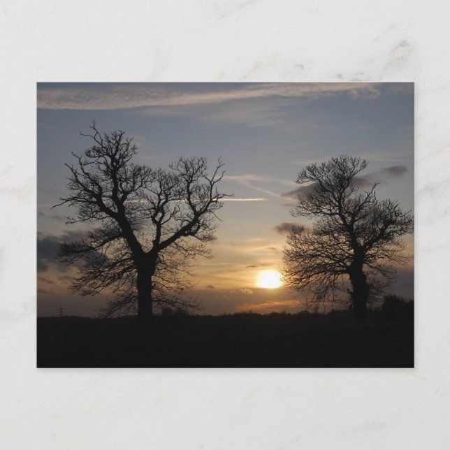 Lincolnshire Sunset Vykort (Framsida)