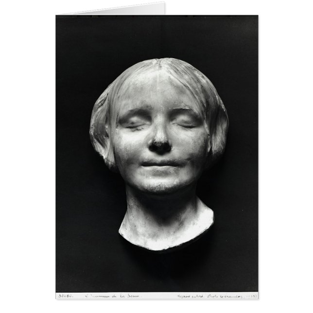 L'Inconnue de la Seine' Hälsningskort (Framsidan)
