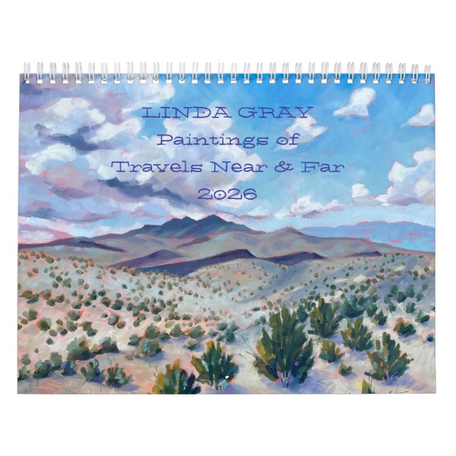 Linda Grått 2026 Calendar Paintings of Travels Kalender (Omslag)