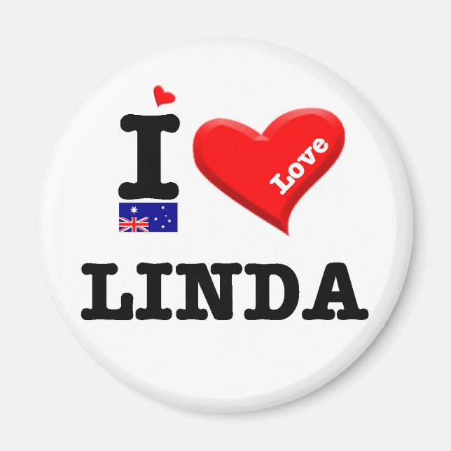 LINDA - I Kärlek Magnet (Framsidan)
