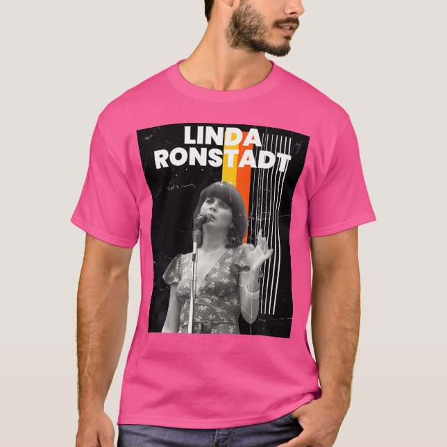 Linda Ronstadt 1946 Pin T Shirt (Framsida)