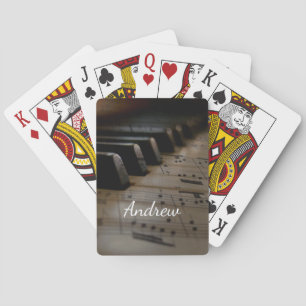 Linda T (1) Antique Music Piano Nycklar Casinokort