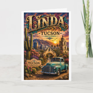 Linda Tucson Arizona Personlig Sydvästlig Kort