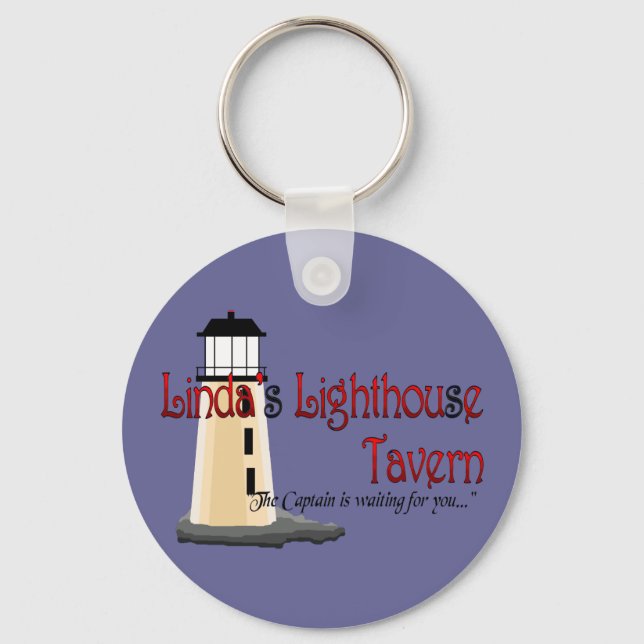 Linda's Lighthouse Keychain Nyckelring (Framsida)