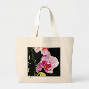 Lindas Orchid hänger lös - skräddarsy ditt eget Jumbo Tygkasse