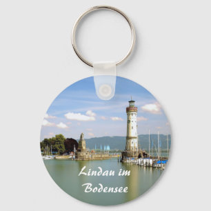 Lindau im Bodensee i Bayern i Tysklandare Souvenir Nyckelring
