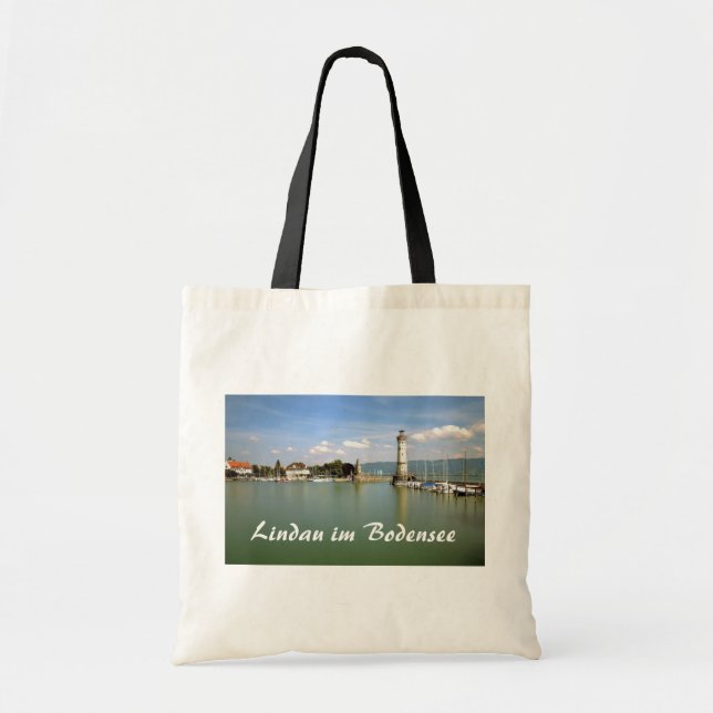 Lindau im Bodensee, tyskland souvenir Tygkasse (Framsidan)