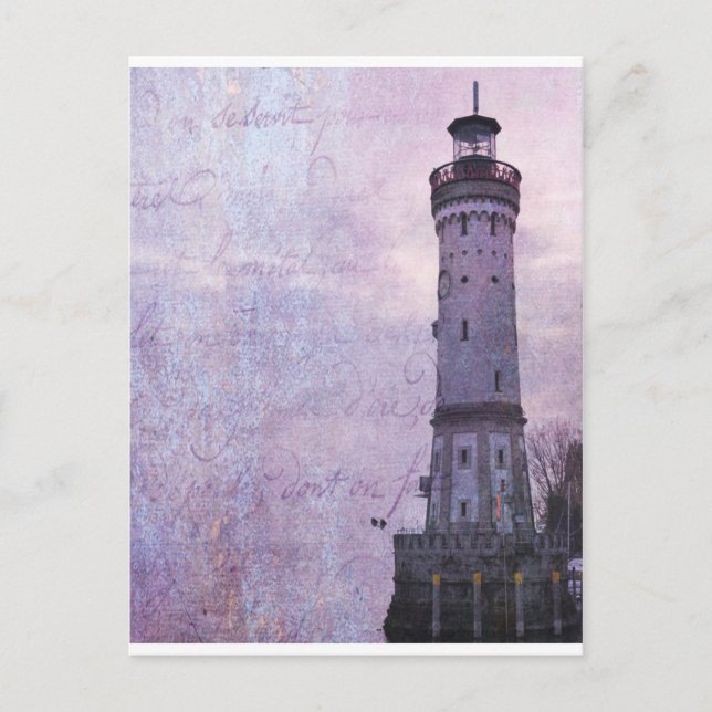 Lindau Tyskland Lighthouse Vykort (Framsida)