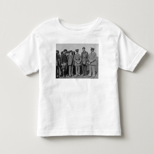 Lindbergh och Wright på det Wright fält Tee Shirt (Framsida)