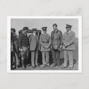 Lindbergh och Wright vid Wright Fält Photograph Vykort