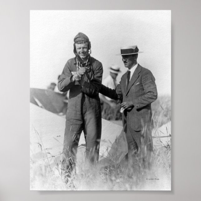 Lindbergh och Wright - Wrecked Flygplan Poster (Framsidan)