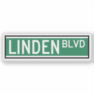 Linden Boulevard-tecken Klistermärken