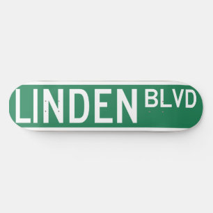 Linden Boulevard-tecken Mini Skateboard Bräda 18,7 Cm