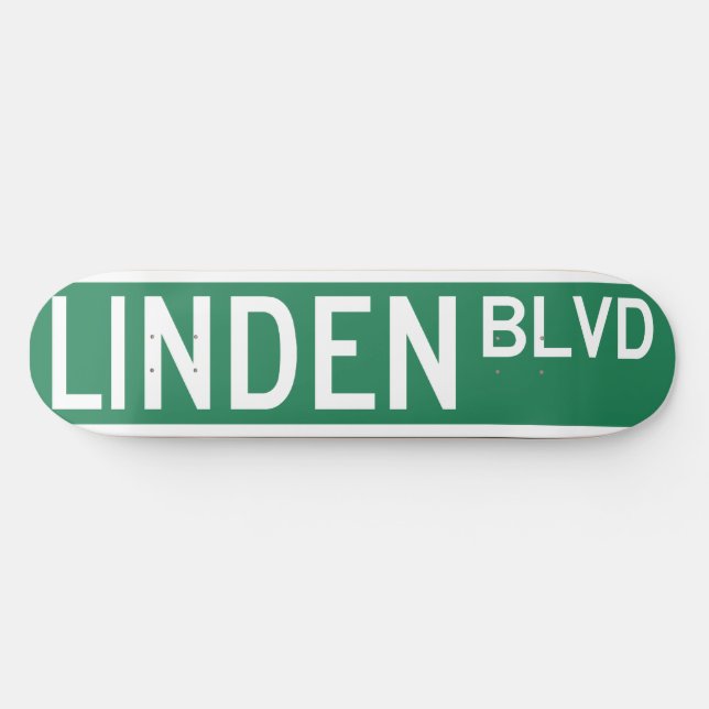 Linden Boulevard-tecken Mini Skateboard Bräda 18,7 Cm (Horz)