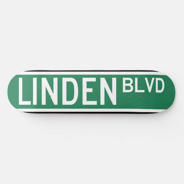 Linden Boulevard-tecken Skateboard Bräda 19,5 Cm (Horz)