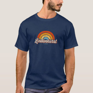 Lindenhurst Illinois IL Vintage Rainbow Retro 70S T Shirt