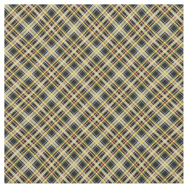 Lindenwood Universiteten Tartan Tyg (Närbild)