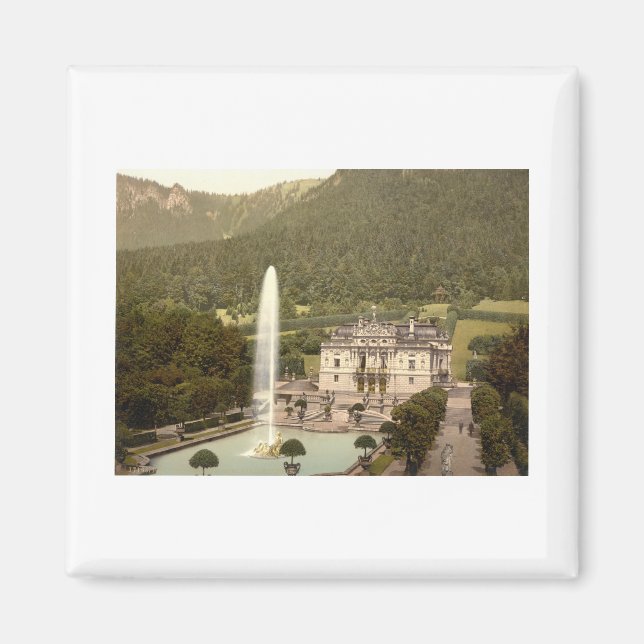 Linderhof Castle, Bayern, Tyskland Magnet (Framsidan)