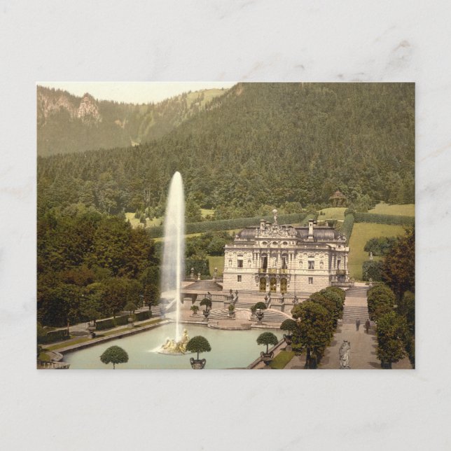 Linderhof Castle, Bayern, Tyskland Vykort (Framsida)