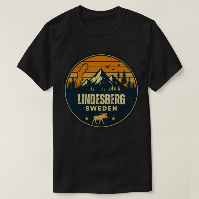 Lindesberg, Sverige Sverige T Shirt (Design framsida)