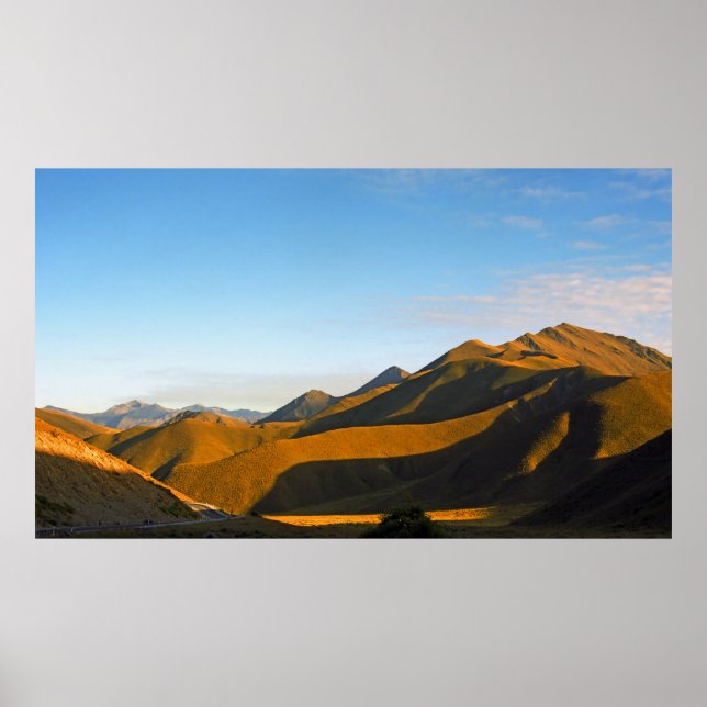 Lindis Pass Evening Poster (Framsidan)