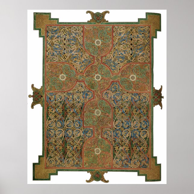 Lindisfarne Celtic Cross Poster (Framsidan)