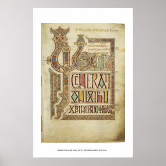lindisfarne gospel pg. 27r poster