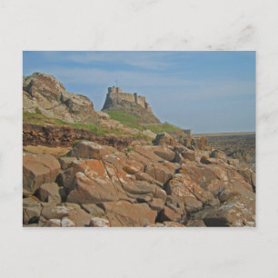 Lindisfarne slott Holy Island England Vykort