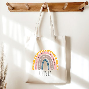 Lindo Arcoiris Boho Acuarela Multifärgad Tygkasse