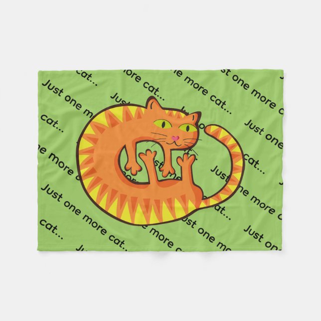 Lindo Gato Fleecefilt (Framsidan (Horisontell))