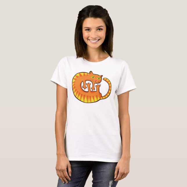 Lindo Gato, gato, gatito T Shirt (Hel framsida)