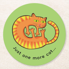 Lindo Gato, gato, gatito Underlägg Papper Rund