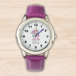 Lindo Unicornio Acuarela Multicolor  Armbandsur
