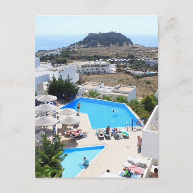 Lindos Gardens Vykort (Framsida)