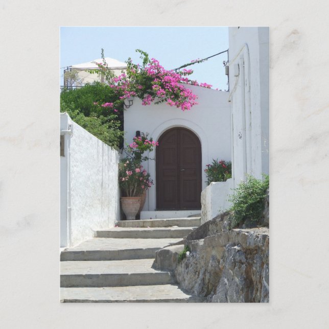 Lindos kapten hus vykort (Framsida)