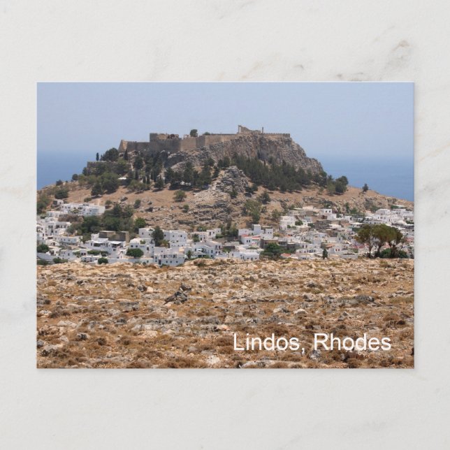 Lindos, Rhodes Vykort (Framsida)