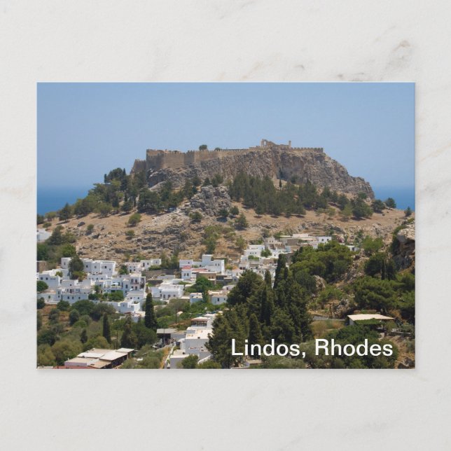 Lindos, Rhodos Vykort (Framsida)