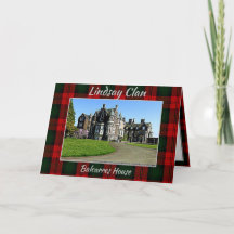 Lindsay Klan Balcarres House Foleting Card