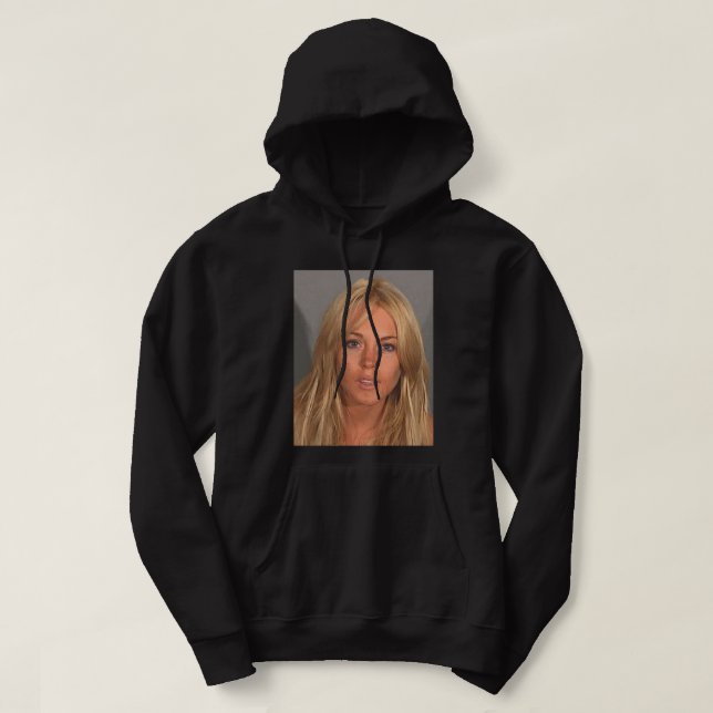 LINDSAY LOHAN MUGSHOT HOODIE (Design framsida)