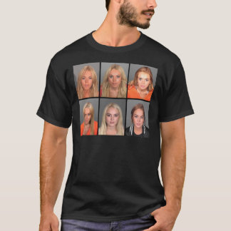 LINDSAY LOHAN MUGSHOTS Poster T Shirt