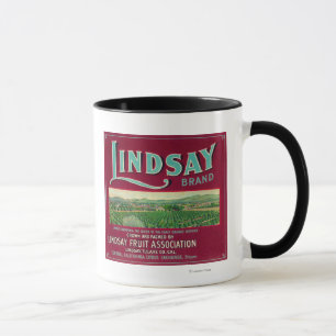 Lindsay orange LabelLindsay, CA Mugg