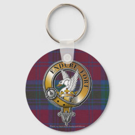 Lindsay Tartan & Badge Nyckelring