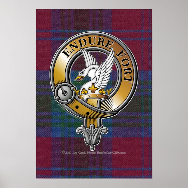 Lindsay Tartan & Badge Poster (Framsidan)