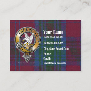 Lindsay Tartan & Badge Visitkort
