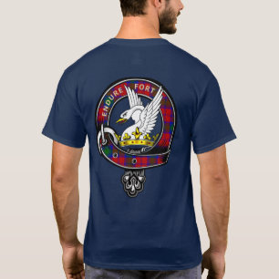 Lindsay Tartan Klan Badge T Shirt