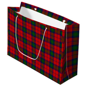 Lindsay tartan Red grönt plaid