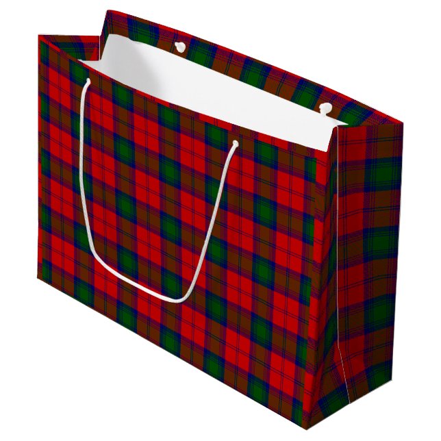 Lindsay tartan Red grönt plaid (Framsidan Vinklad)