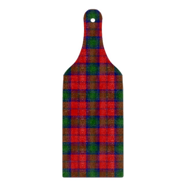 Lindsay tartan Red grönt plaid (Framsidan)