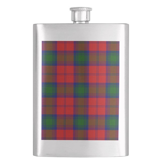 Lindsay tartan Red grönt plaid Fickplunta (Framsidan)