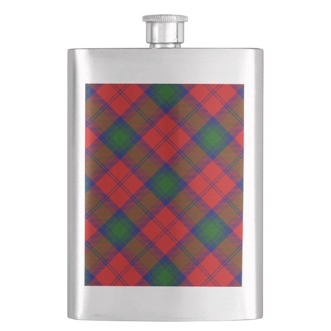 Lindsay tartan Red grönt plaid Fickplunta (Framsidan)